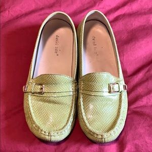 Green crocodile leather driving Mocs